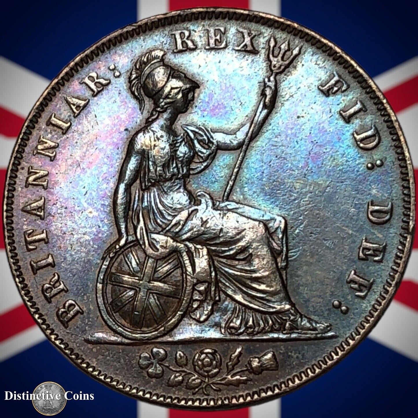 Great Britain 1827 Half Penny 1/2d GB5217