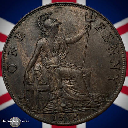 Great Britain 1918 Penny 1d GB6874