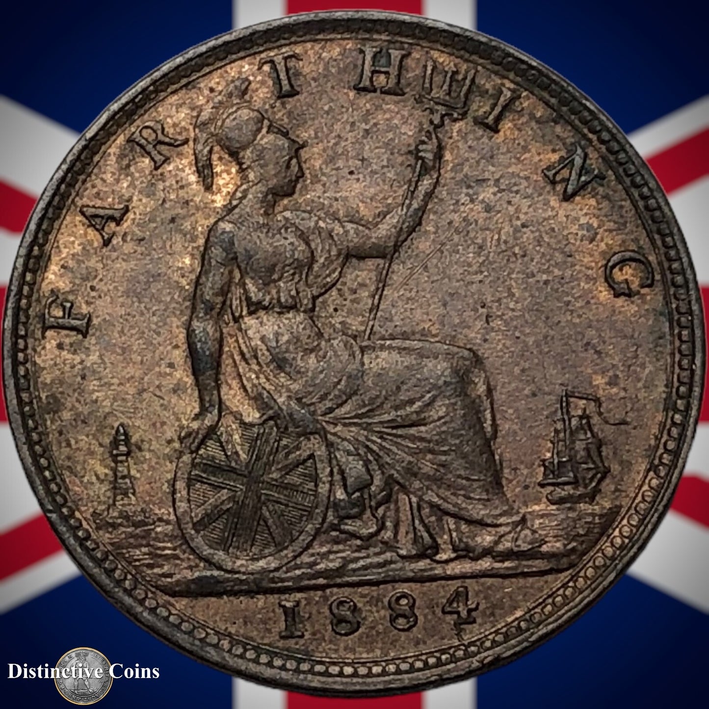 Great Britain 1884 Farthing 1/4d GB4131