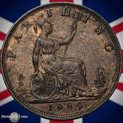 Great Britain 1884 Farthing 1/4d GB4131