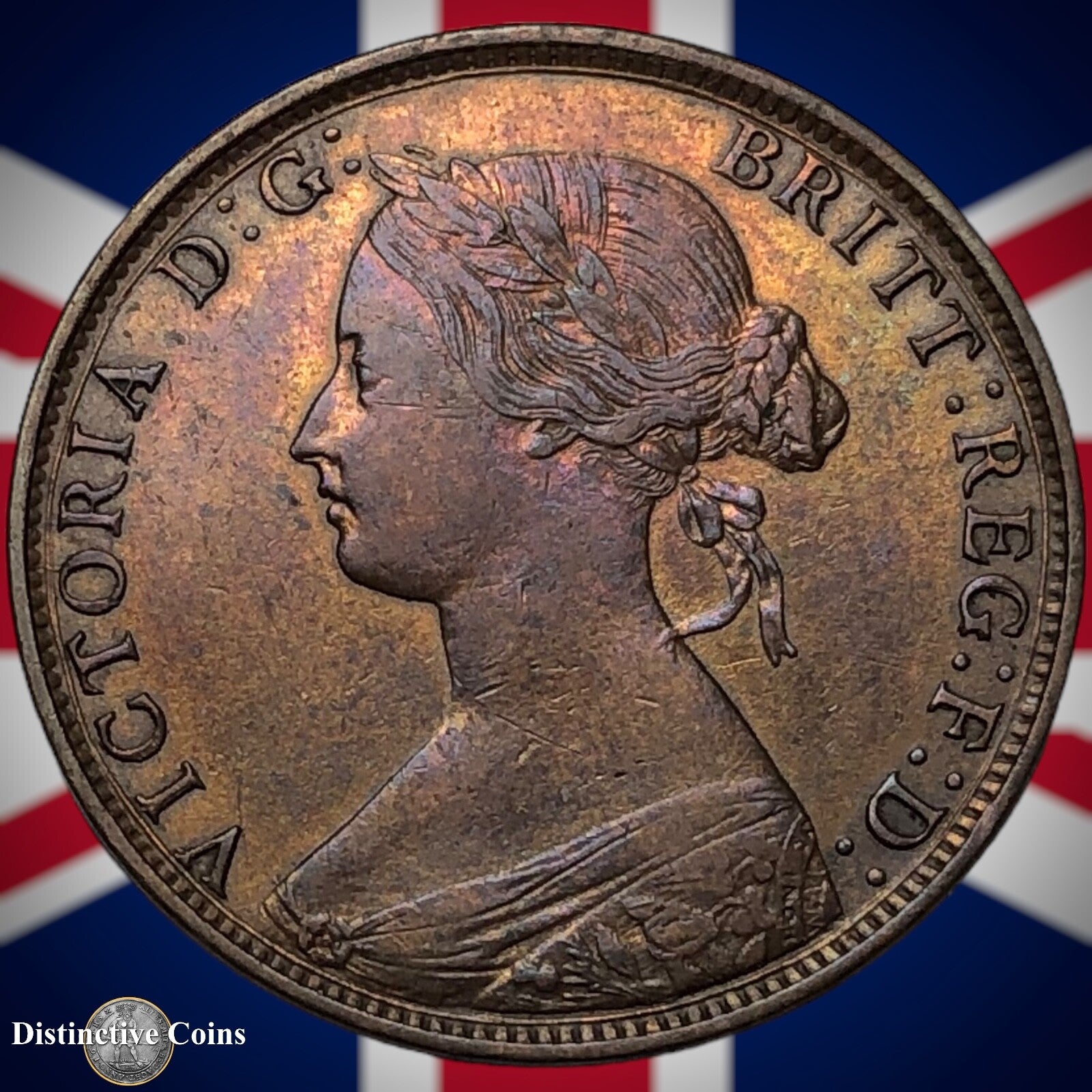 Great Britain 1861 Half Penny 1/2d GB5373