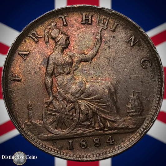 Great Britain 1884 Farthing 1/4d GB4094