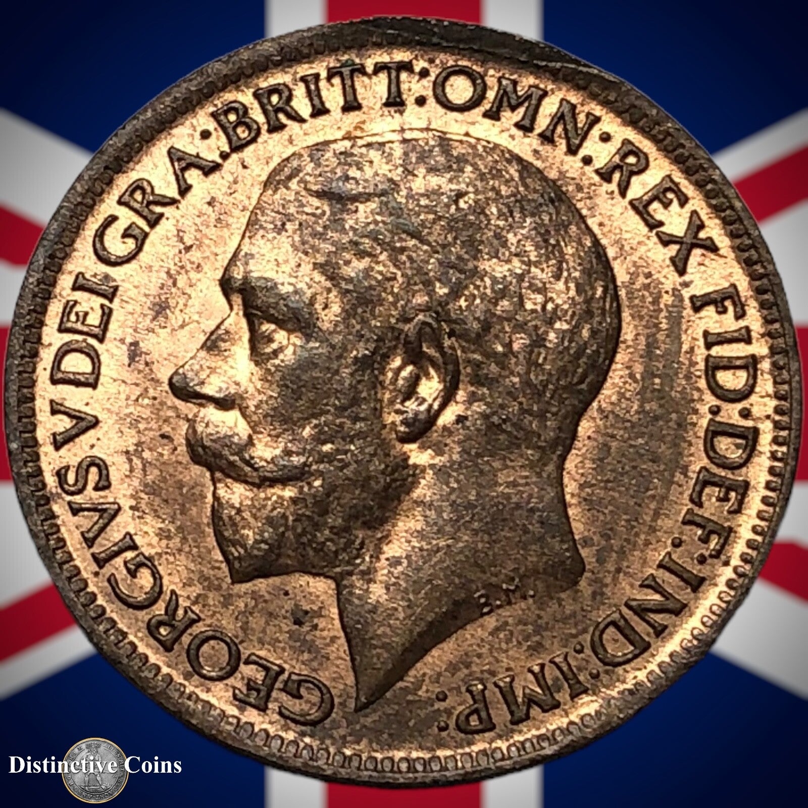 Great Britain 1919 Farthing 1/4d GB4723