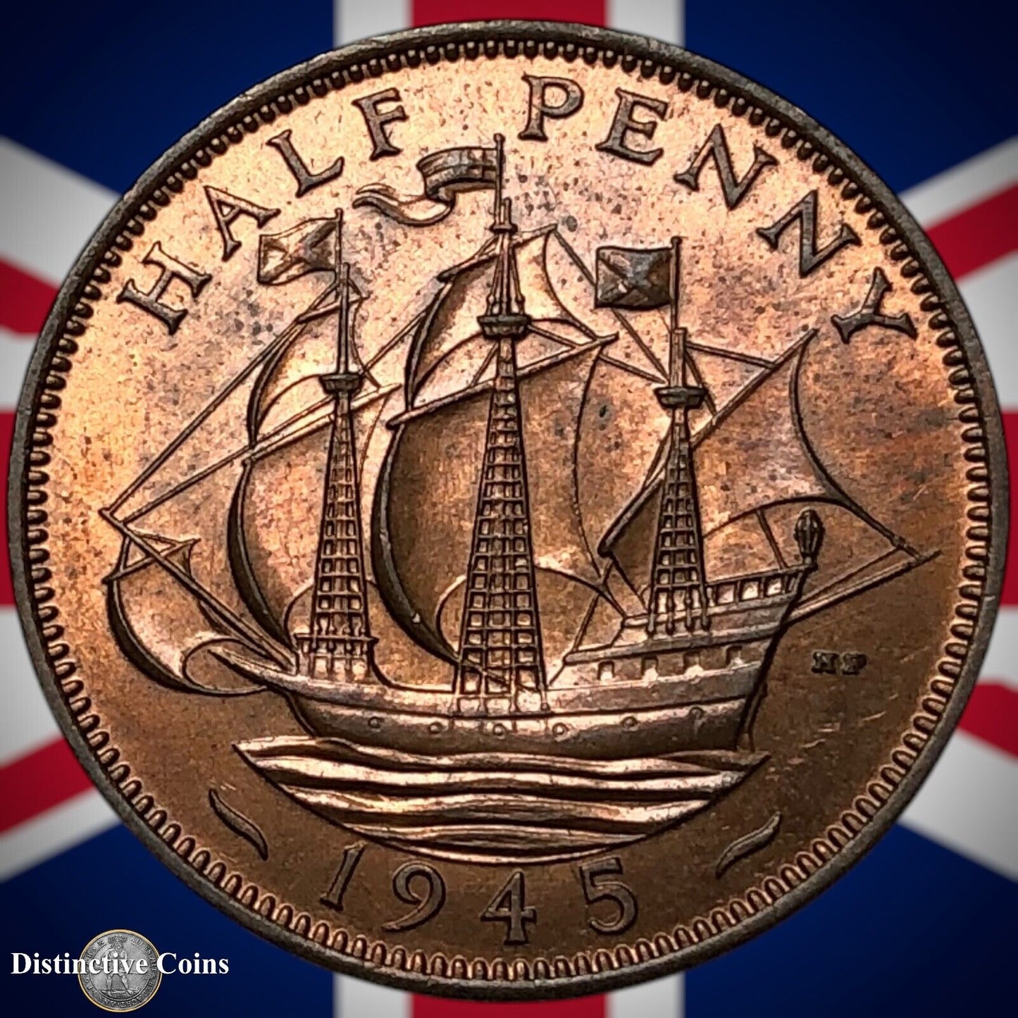 Great Britain 1945 Half Penny 1/2d GB6040