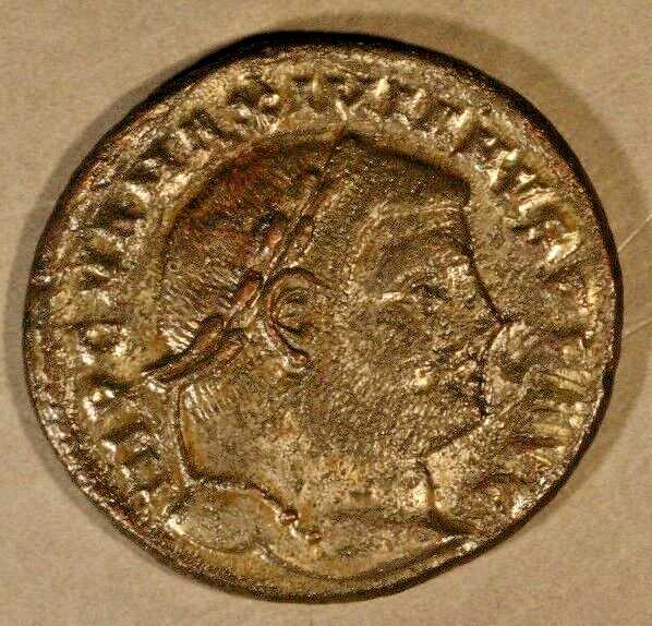286-308 Rome Maximian Follis Ticinum Mint Silver Circ'd