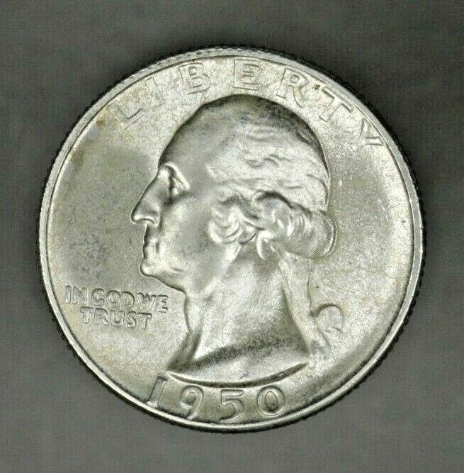 US Washington Quarter 1950 S repunched S   A2553