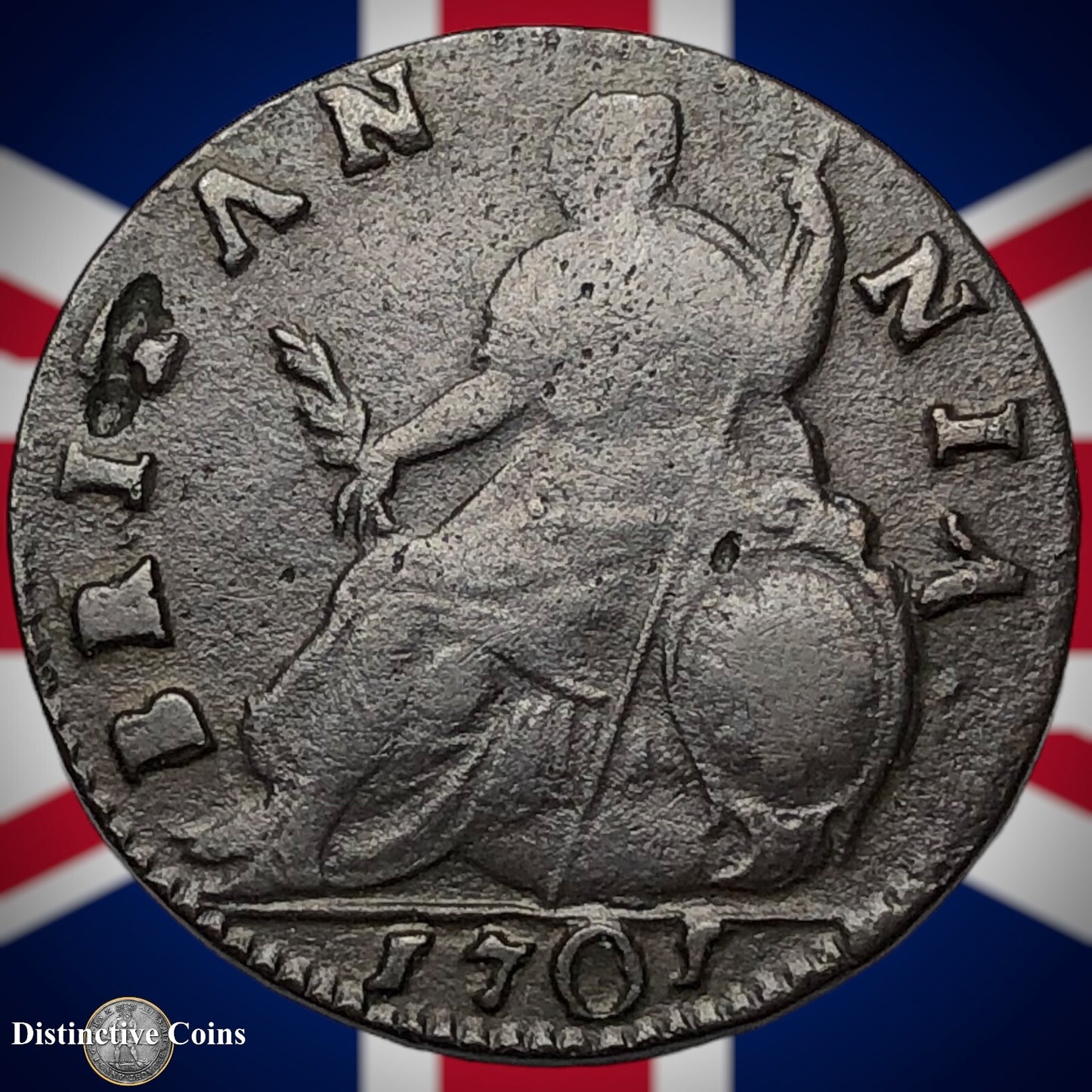 Great Britain 1701 Half Penny 1/2d GB5020