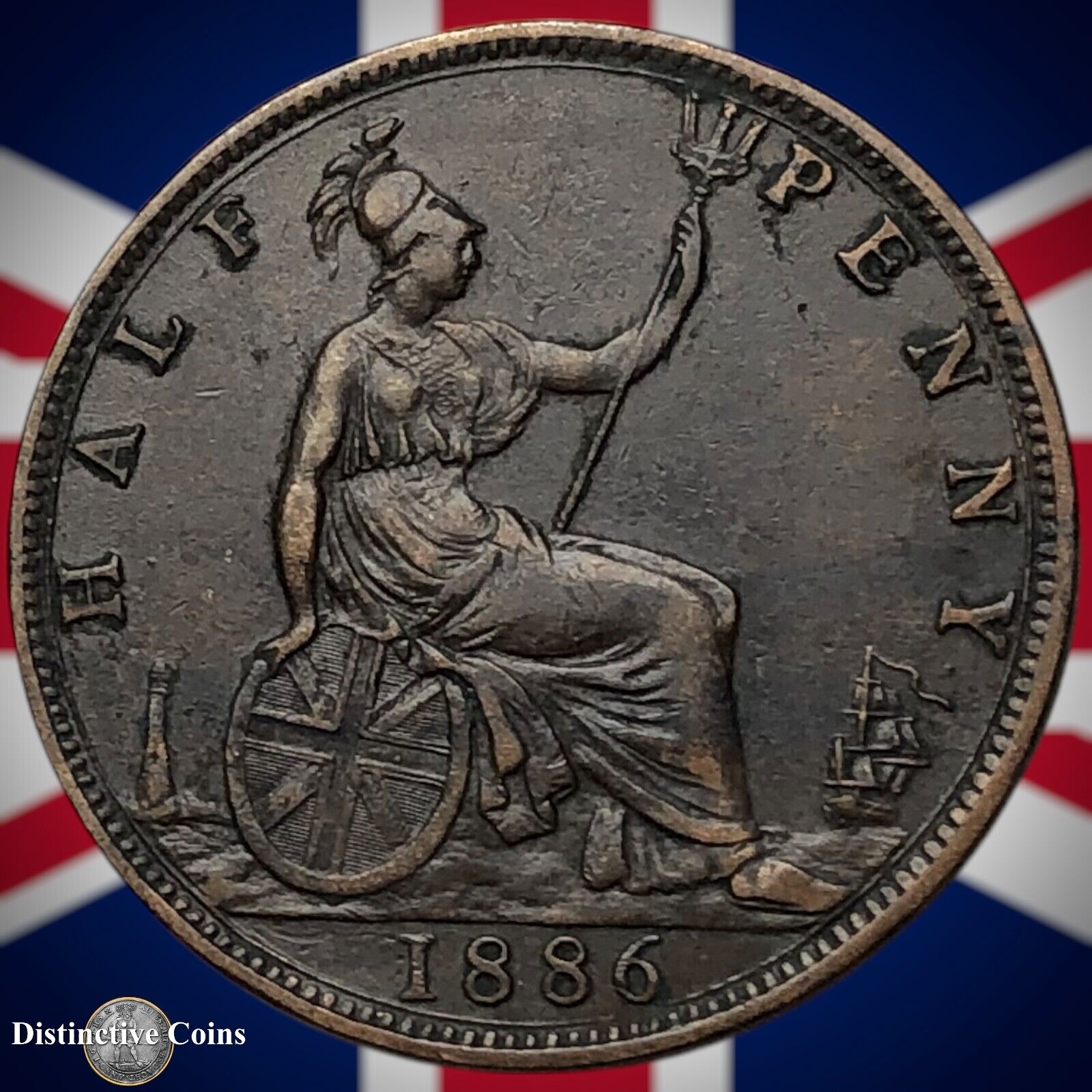 Great Britain 1886 Half Penny 1/2d GB5586