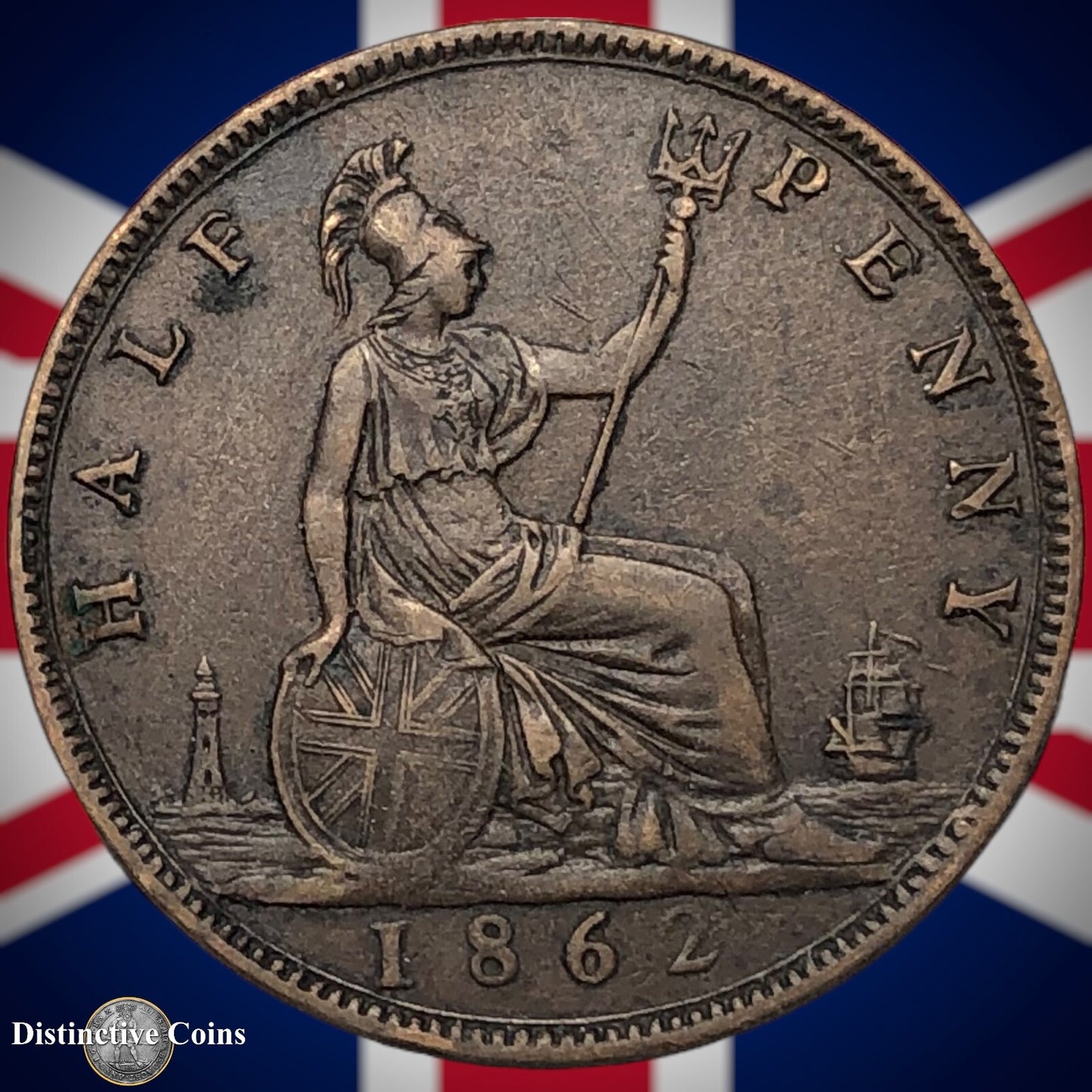 Great Britain 1862 Half Penny 1/2d GB5425