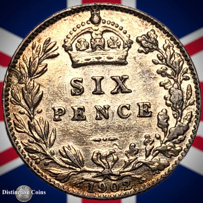 Great Britain 1902 Six Pence GB1500