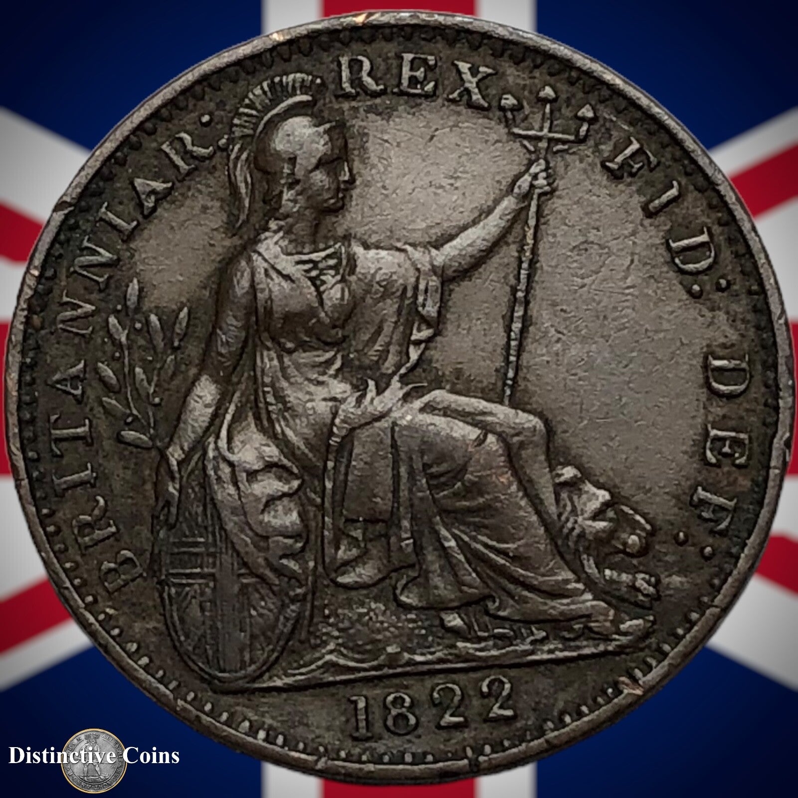 Great Britain 1822 Farthing 1/4d GB3244