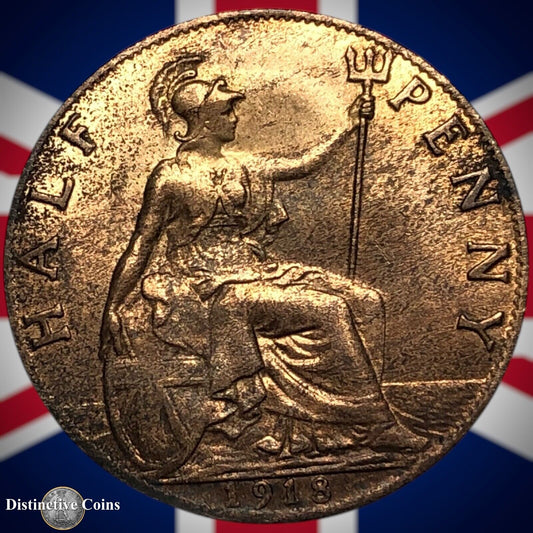 Great Britain 1918 Half Penny 1/2d GB5860