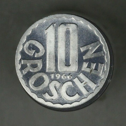 Austria 1966 Proof Set 9 Coins Scarce    B194