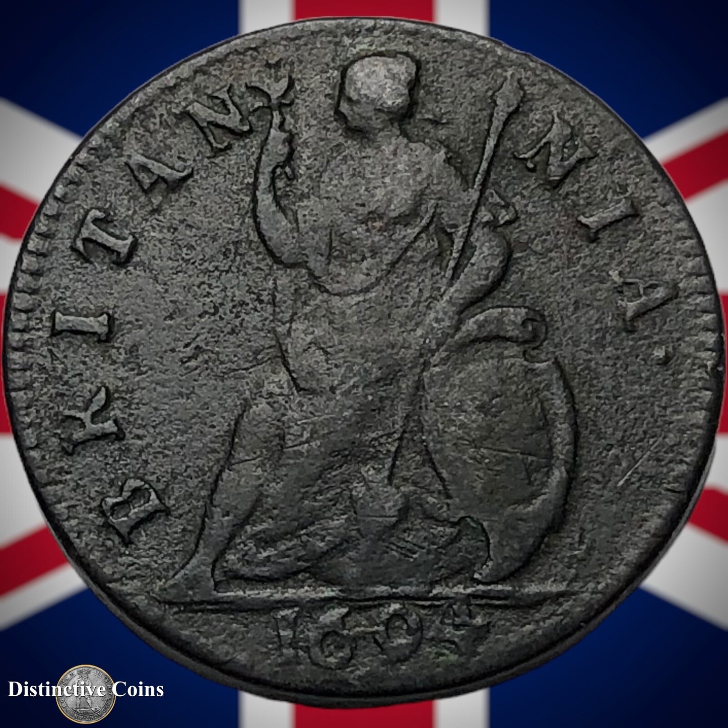 Great Britain 1694 Farthing 1/4d GB3152