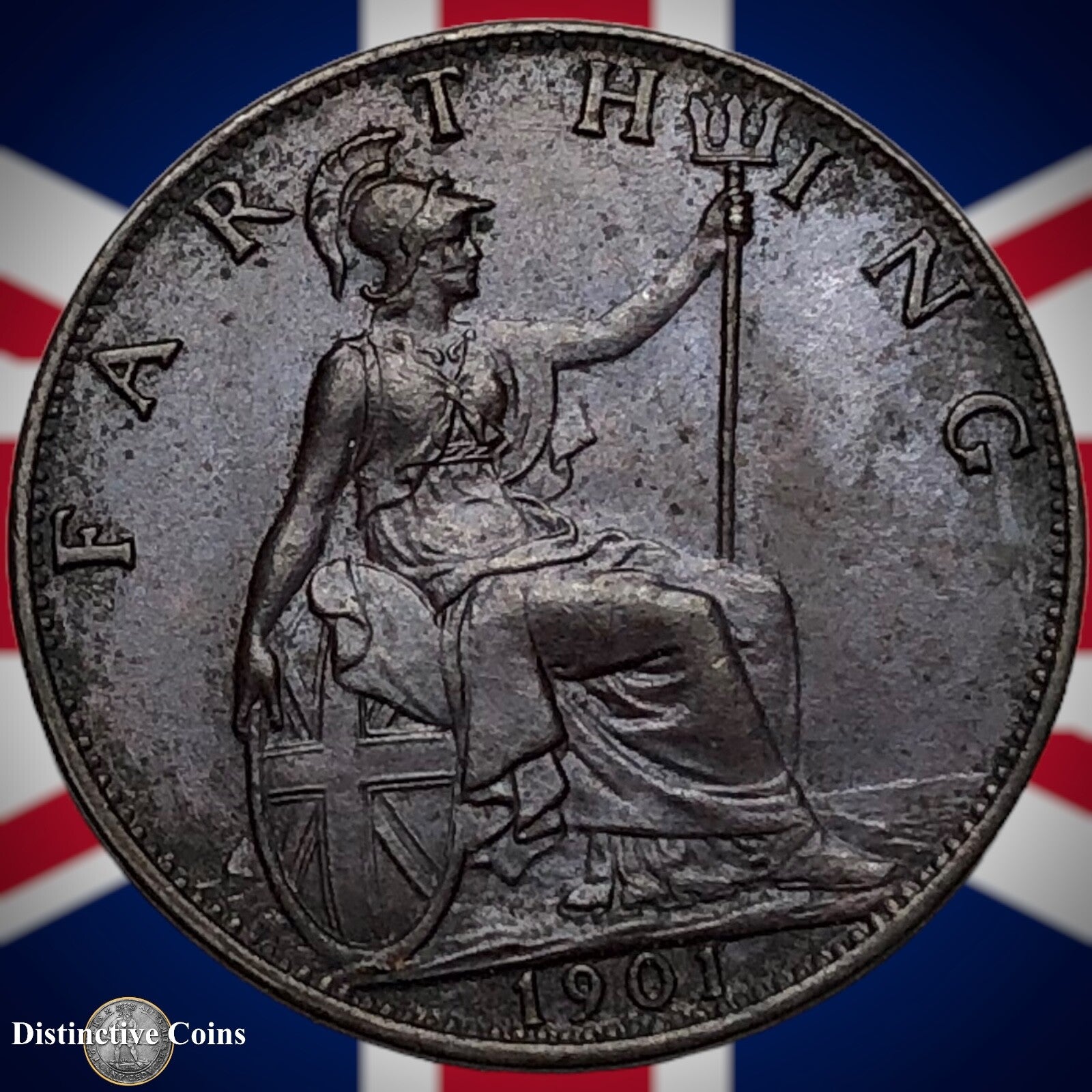 Great Britain 1901 Farthing 1/4d GB4501