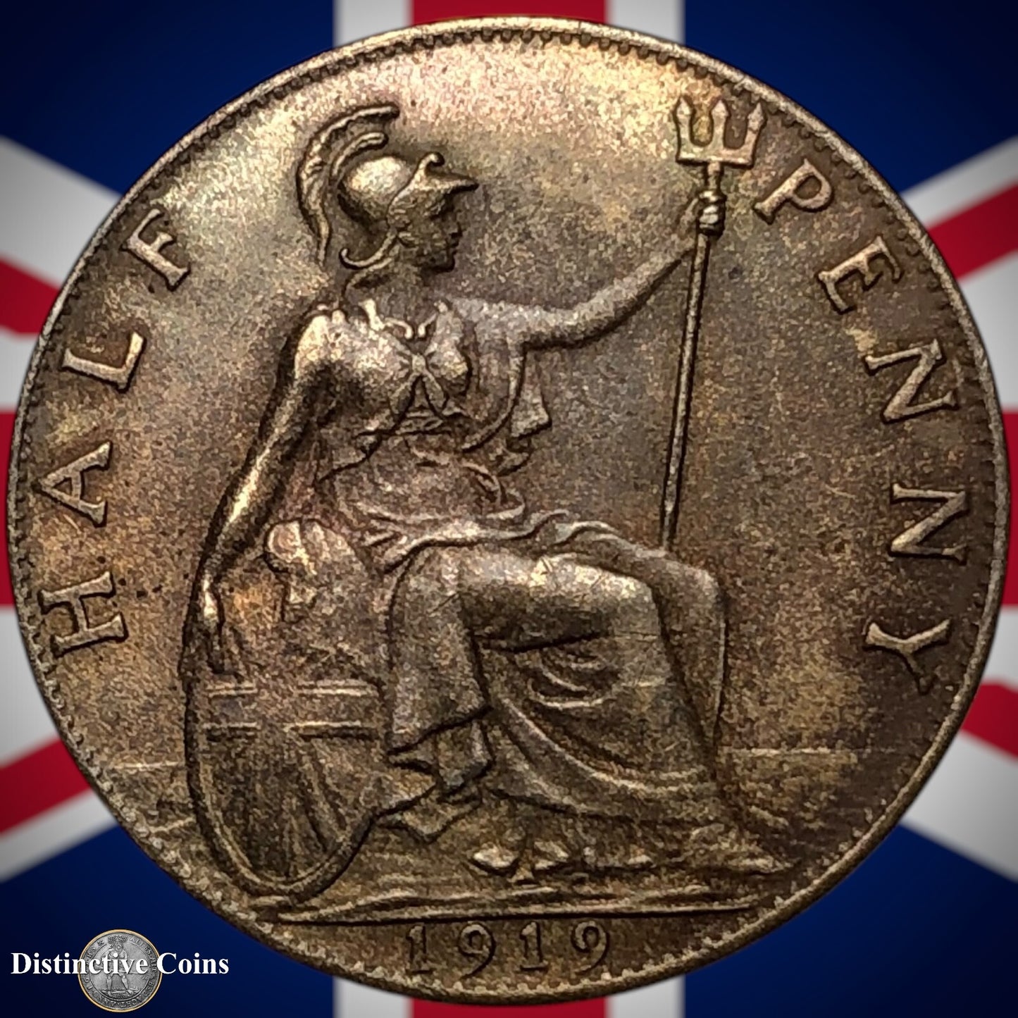 Great Britain 1919 Half Penny 1/2d GB5866