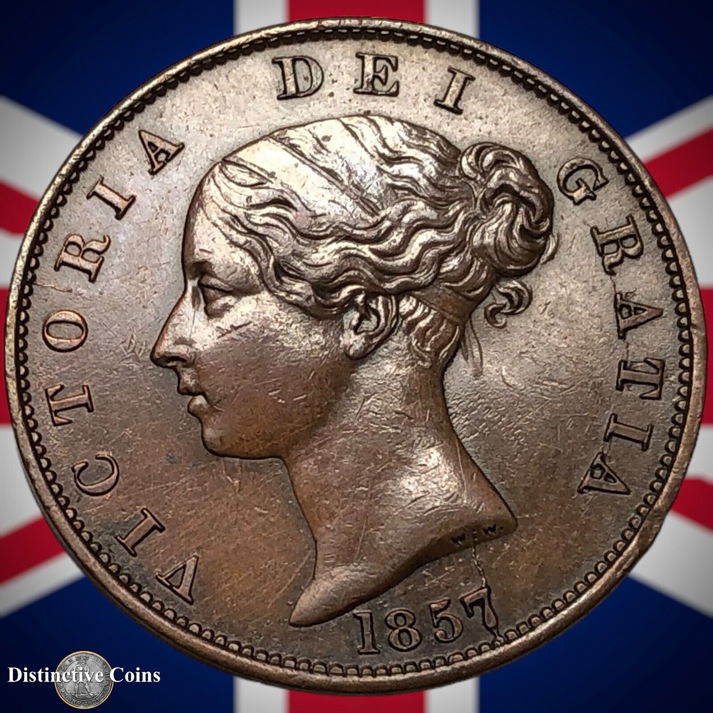 Great Britain 1857 Half Penny 1/2d GB5326