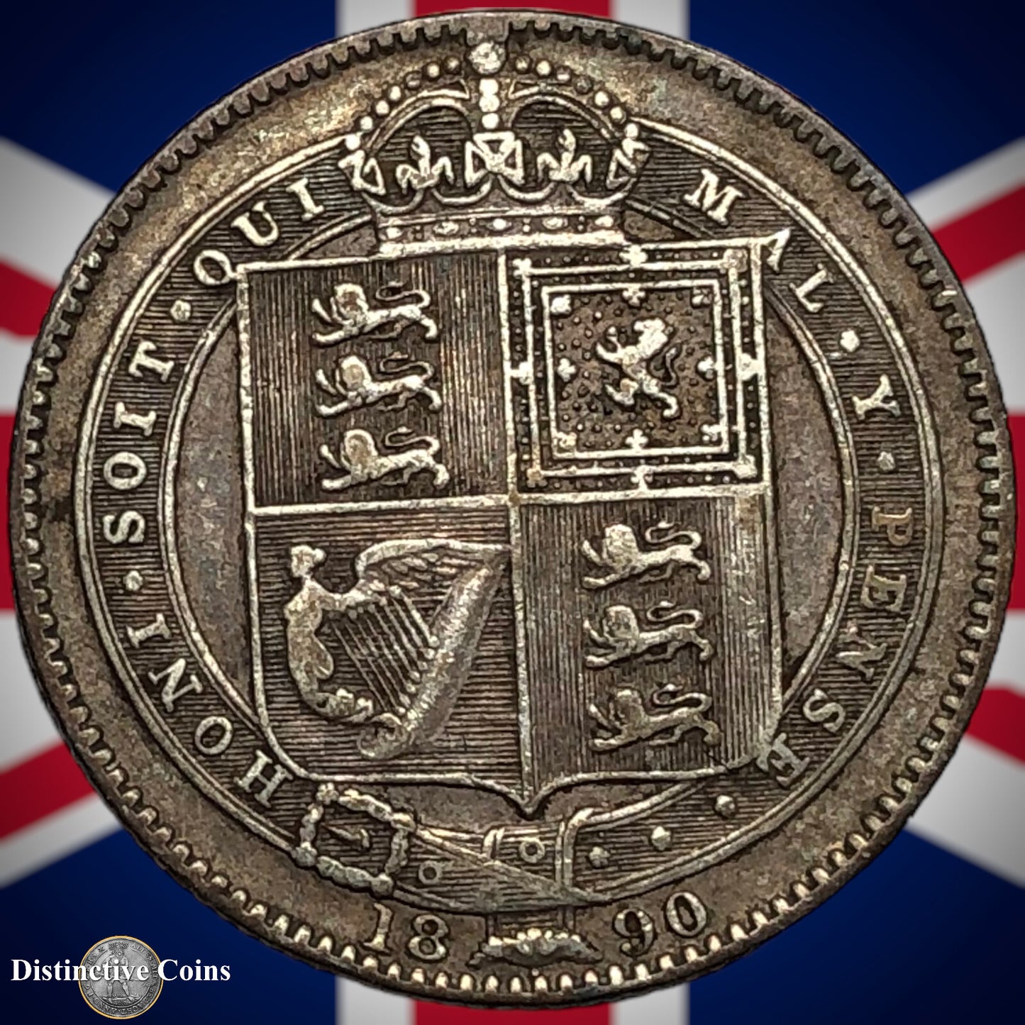 Great Britain 1890 British One Shilling GB0563