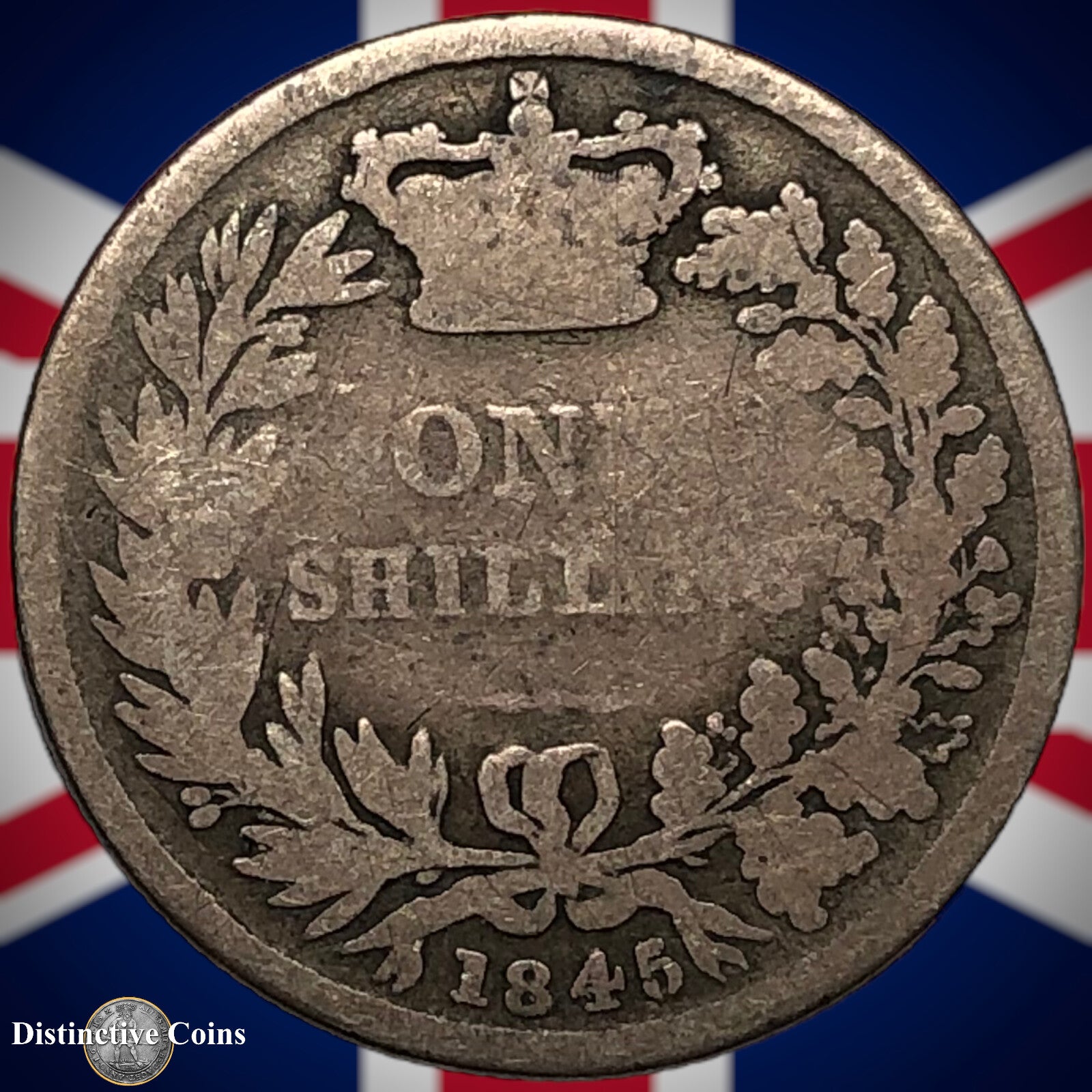 Great Britain 1845 British One Shilling GB0194