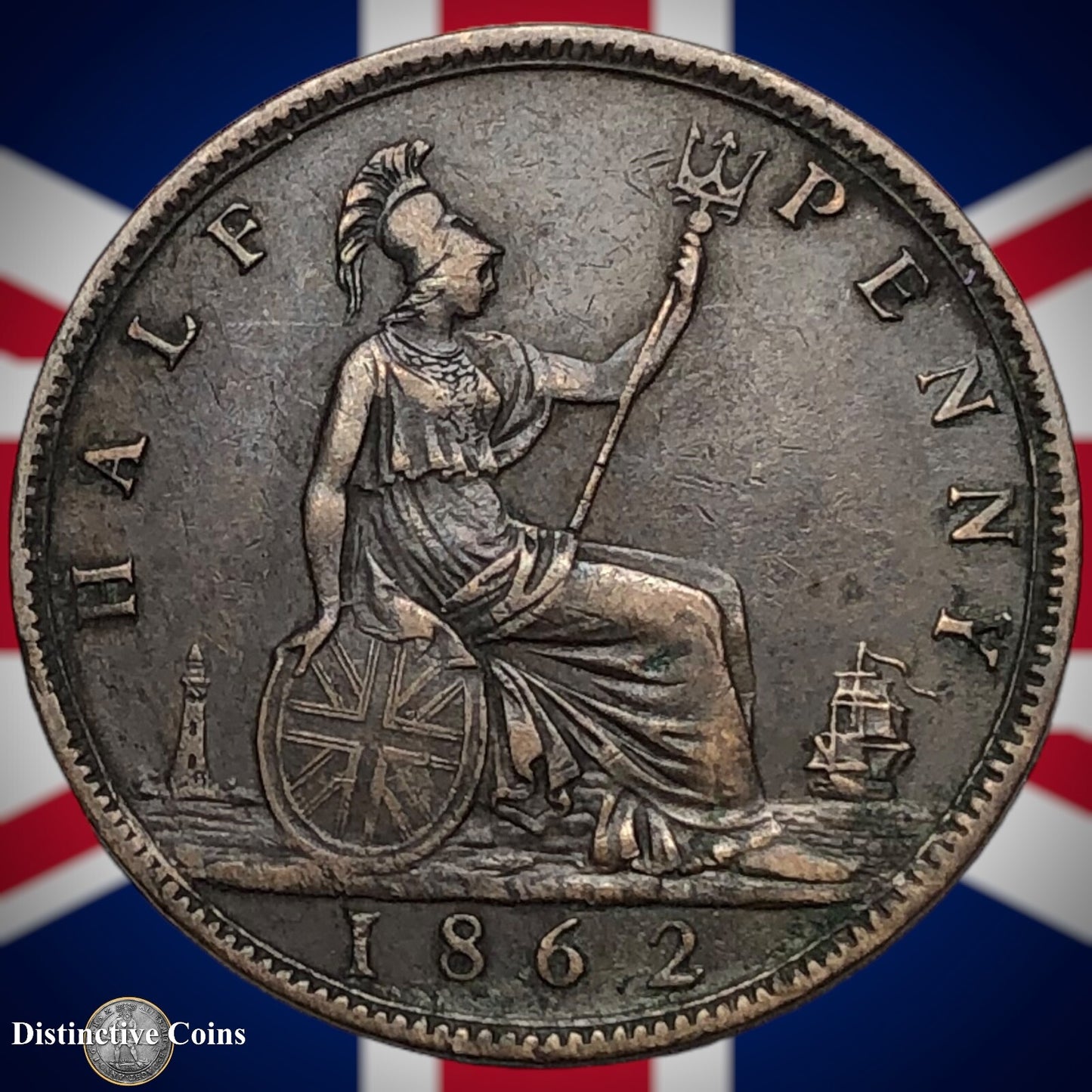Great Britain 1862 Half Penny 1/2d GB5406