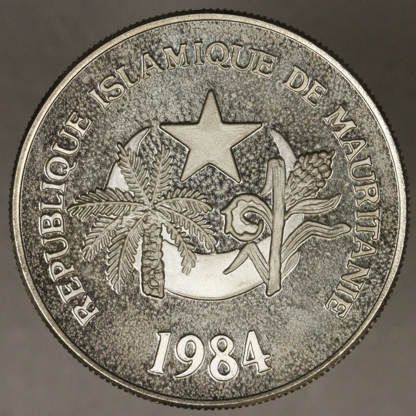 Mauritania 1984 500 Ouguiya Fencer Proof 