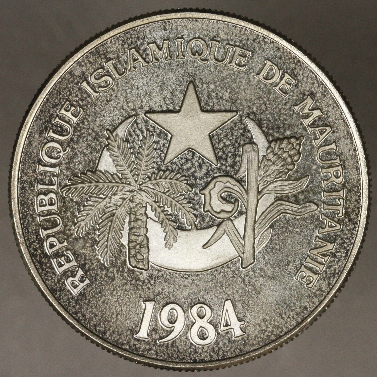 Mauritania 1984 500 Ouguiya Fencer Proof 