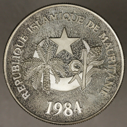 Mauritania 1984 500 Ouguiya Fencer Proof 