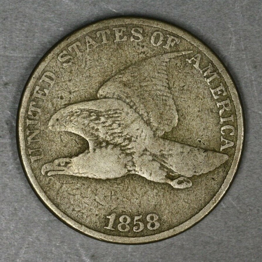 US 1858 Flying Eagle Penny   A3104