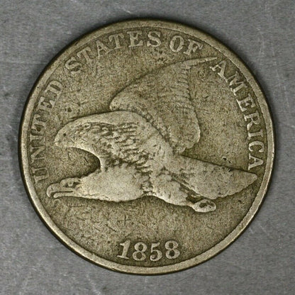 US 1858 Flying Eagle Penny   A3104