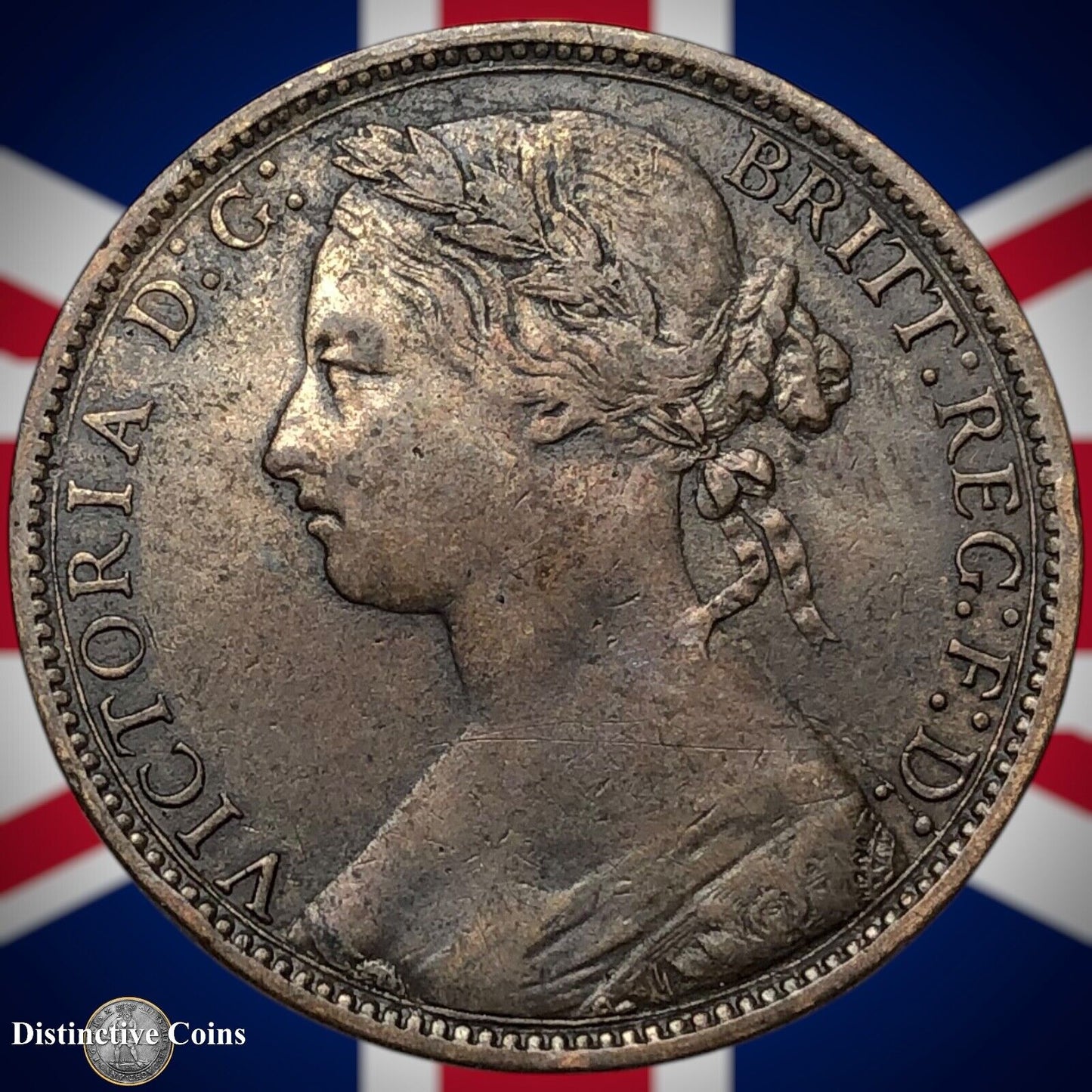 Great Britain 1876 H Penny 1d GB6384