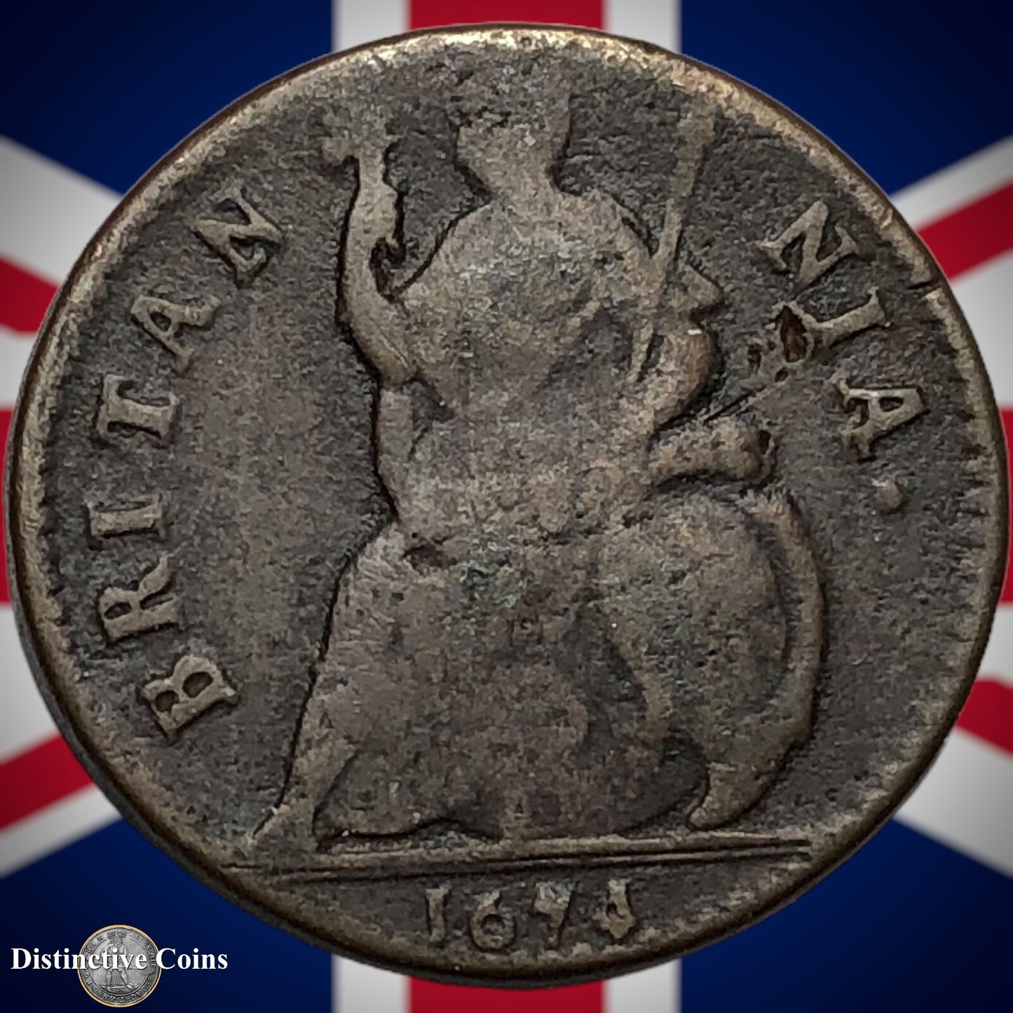 Great Britain 1674 Farthing 1/4d GB3144