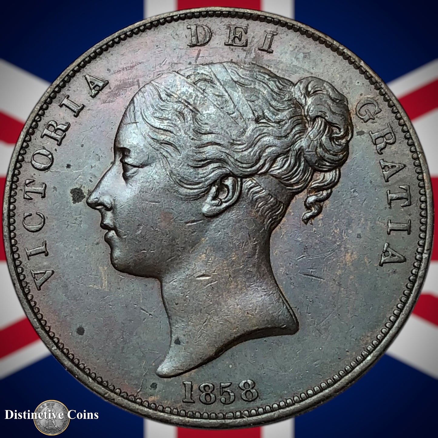 Great Britain 1858 Penny 1d GB6147