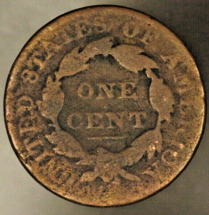 1827 Coronet Head Large Cent Circulated    