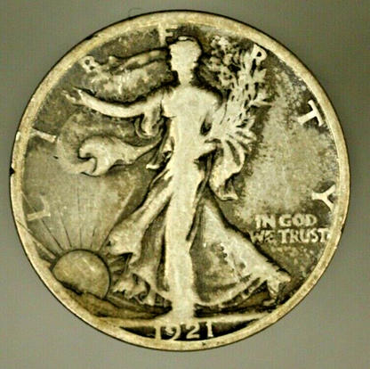 Walking Liberty Half Dollar 1921-S  Fine  T11