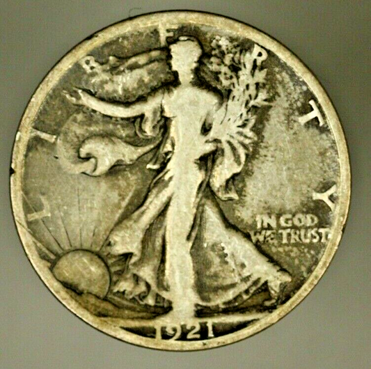 Walking Liberty Half Dollar 1921-S  Fine  T11