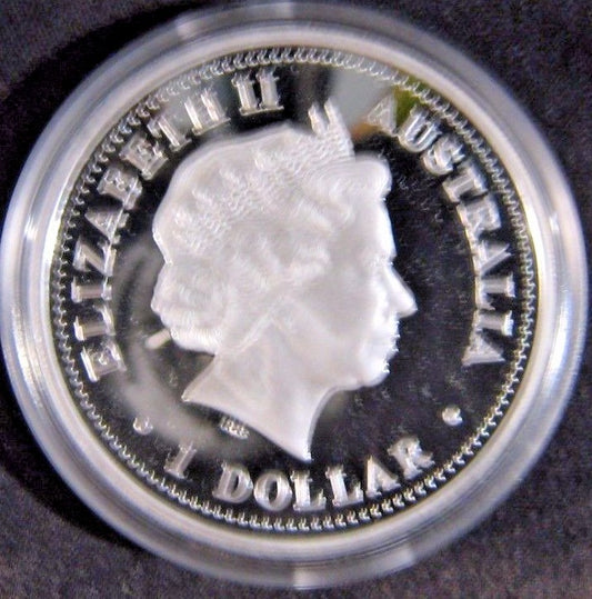2001 Australia $1 Dol. 1oz  Silver Millennium PL Coin   