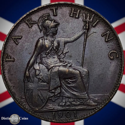 Great Britain 1901 Farthing 1/4d GB4494