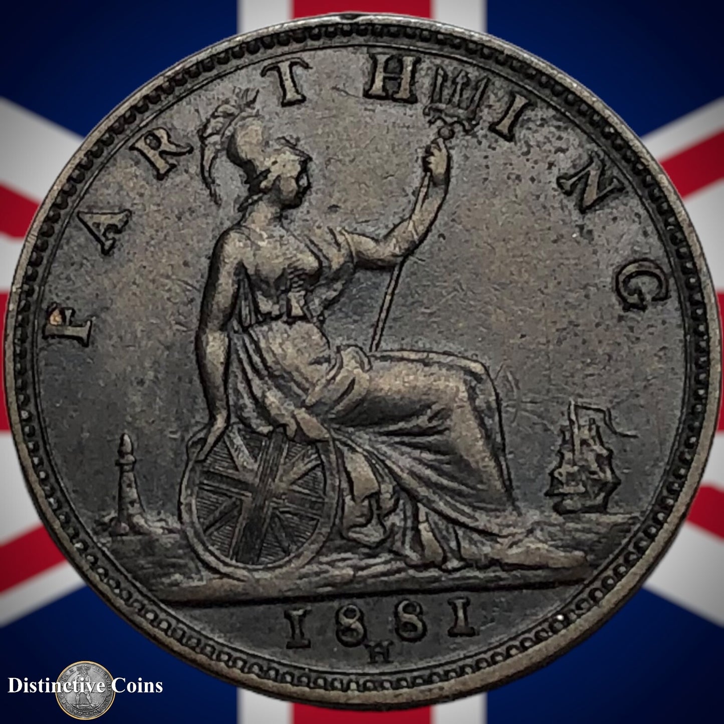 Great Britain 1881 H Farthing 1/4d GB3903