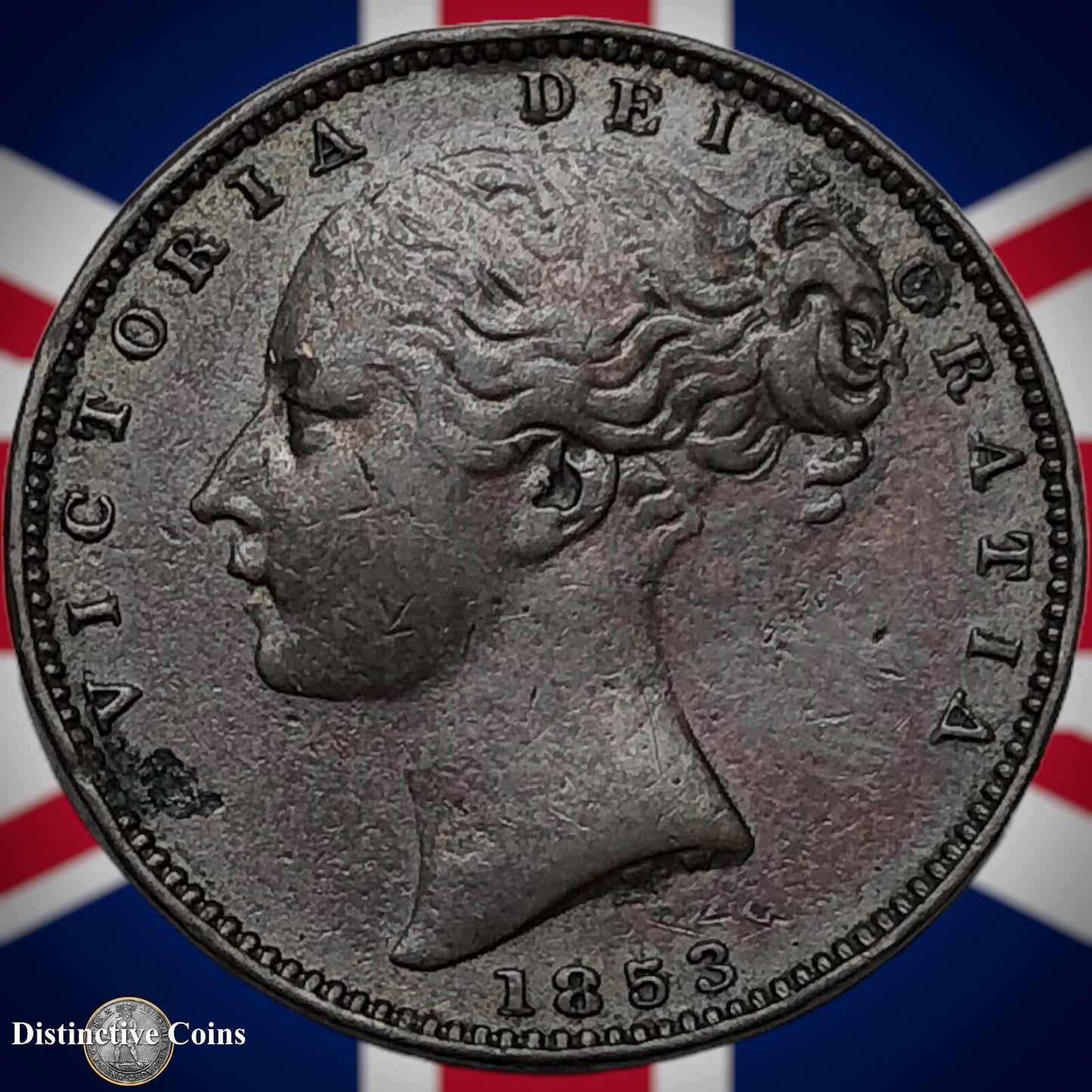 Great Britain 1853 Farthing 1/4d GB3454