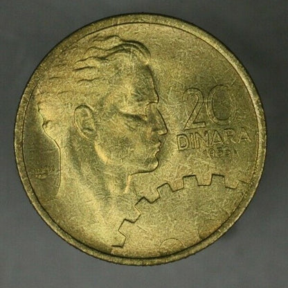 Yugoslavia 1953-55 6 Coin Set K 29 35 BU   B191