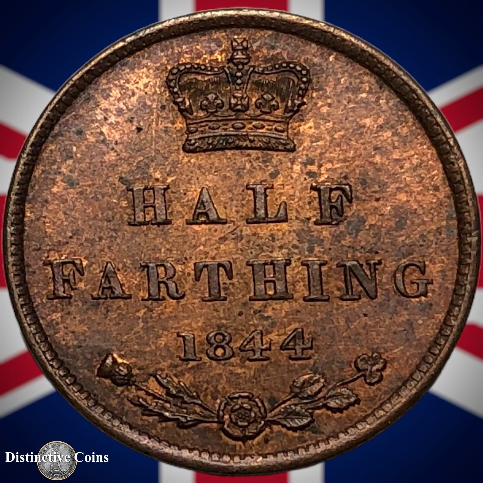 Great Britain 1844 Half Farthing 1/2 Penny GB3121