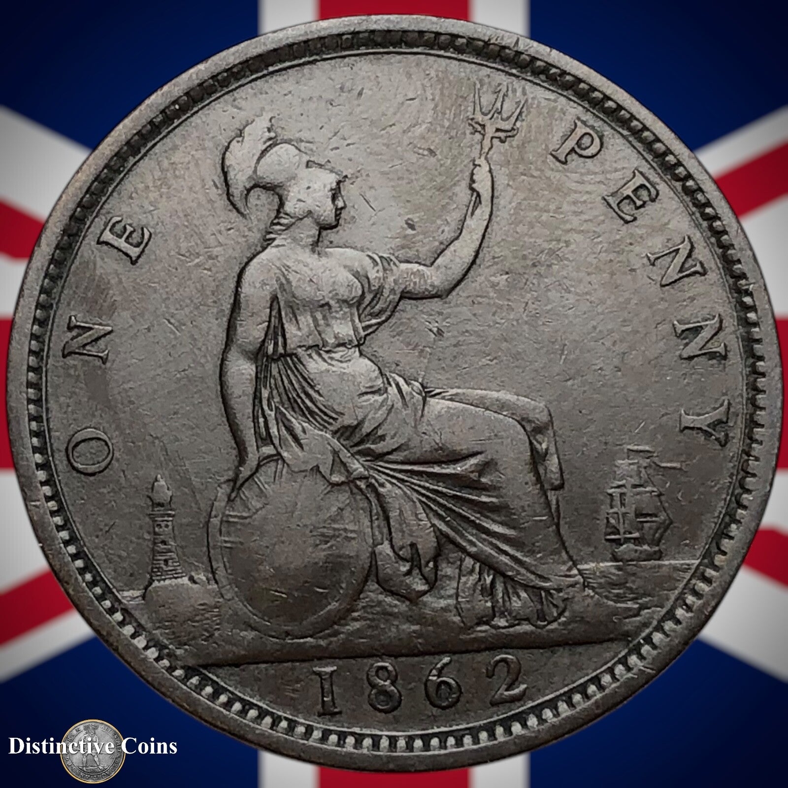 Great Britain 1862 Penny 1d GB6194