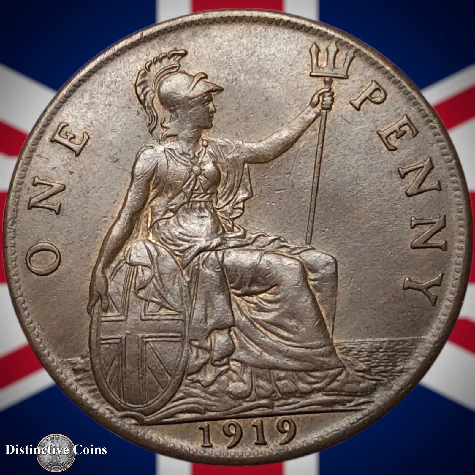 Great Britain 1919 Penny 1d GB6916