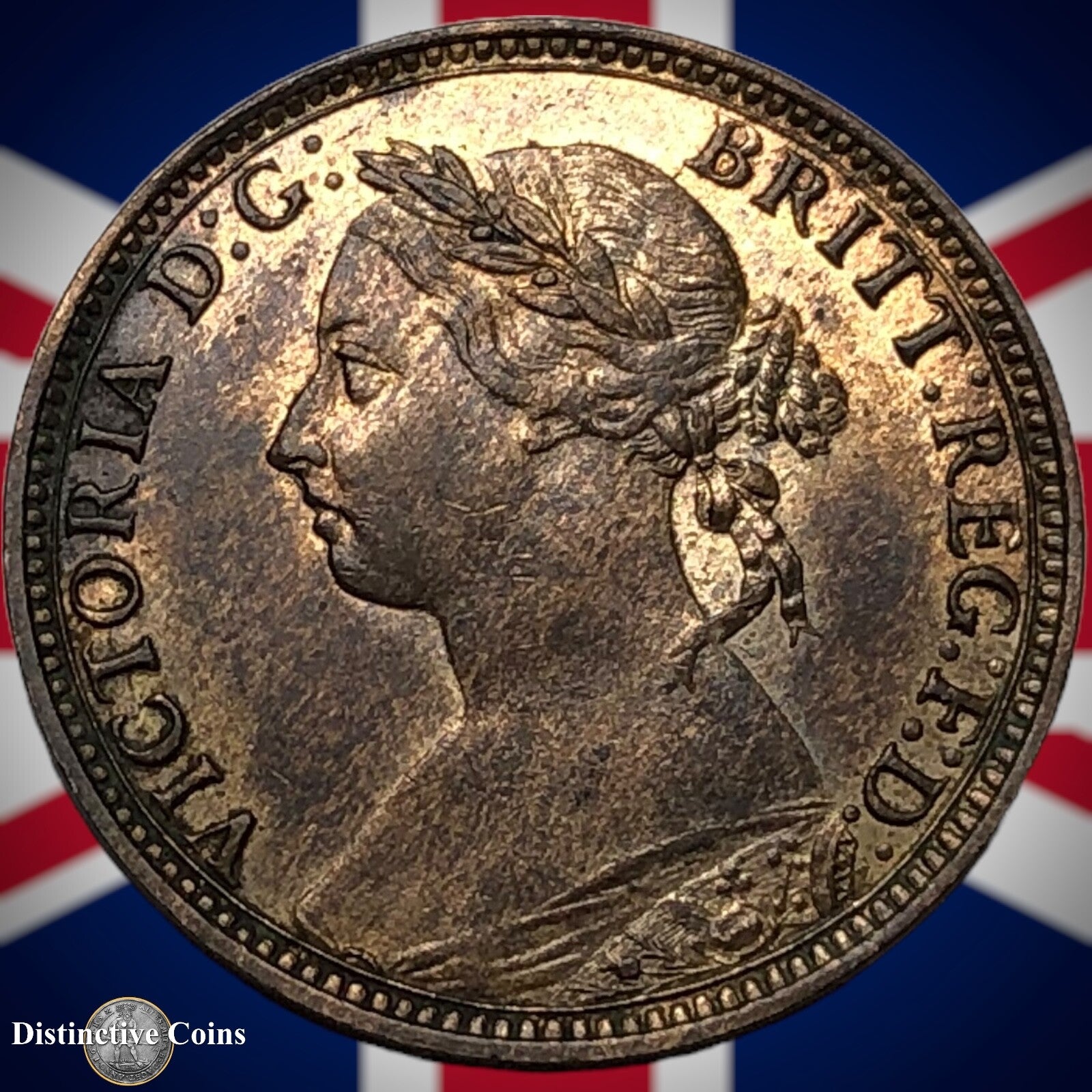 Great Britain 1893 Farthing 1/4d GB4367