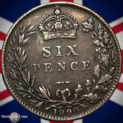 Great Britain 1890 Six Pence GB2741
