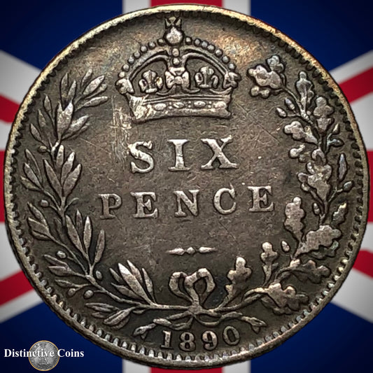 Great Britain 1890 Six Pence GB2741