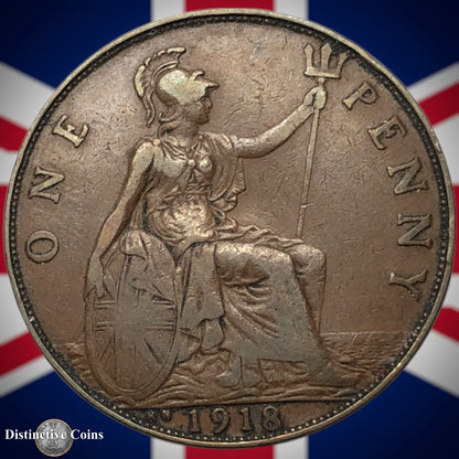 Great Britain 1918 KN Penny 1d GB6894