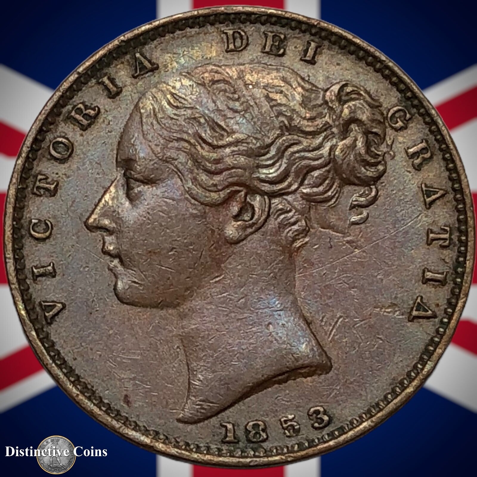 Great Britain 1853 Farthing 1/4d GB3446