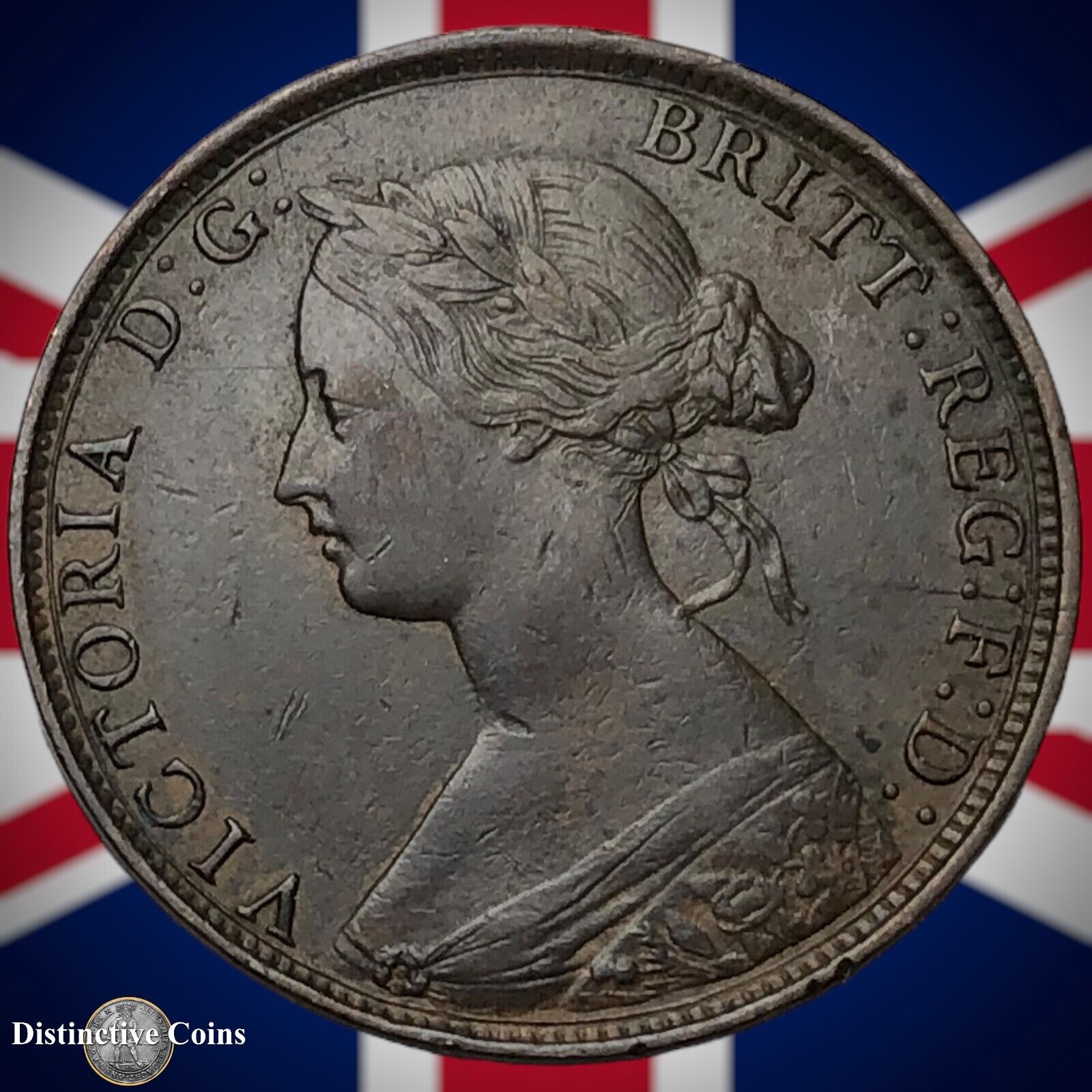 Great Britain 1861 Half Penny 1/2d GB5358