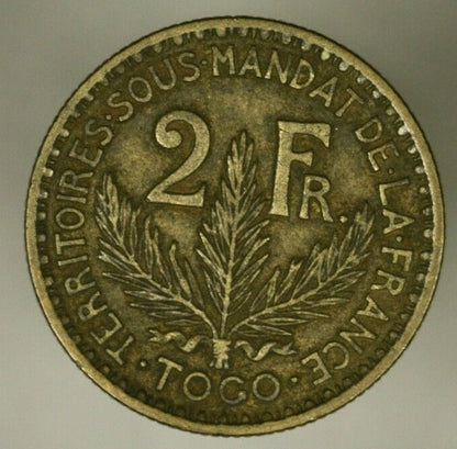 Togo  2 Francs 1924  XF-   A971